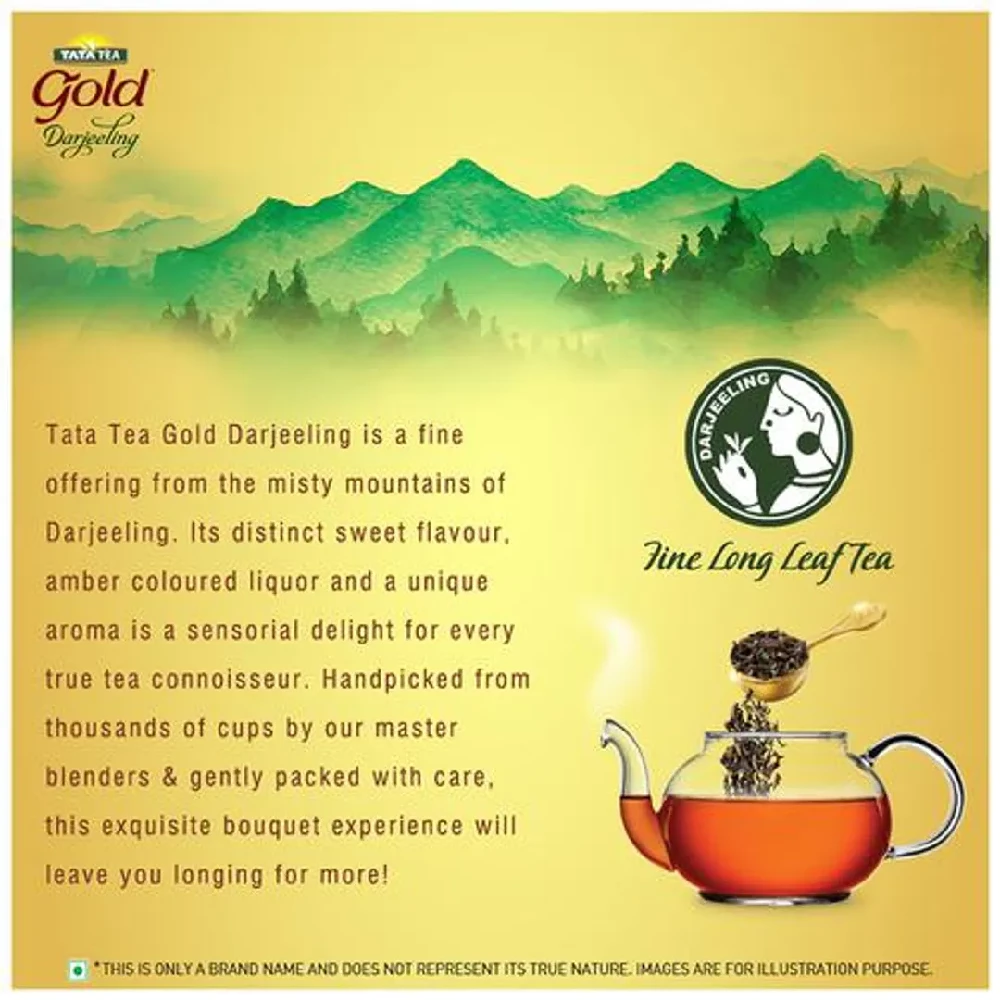 Tata Tea Gold Darjeeling - Fine Long Leaf Tea, 75 g-5.webp